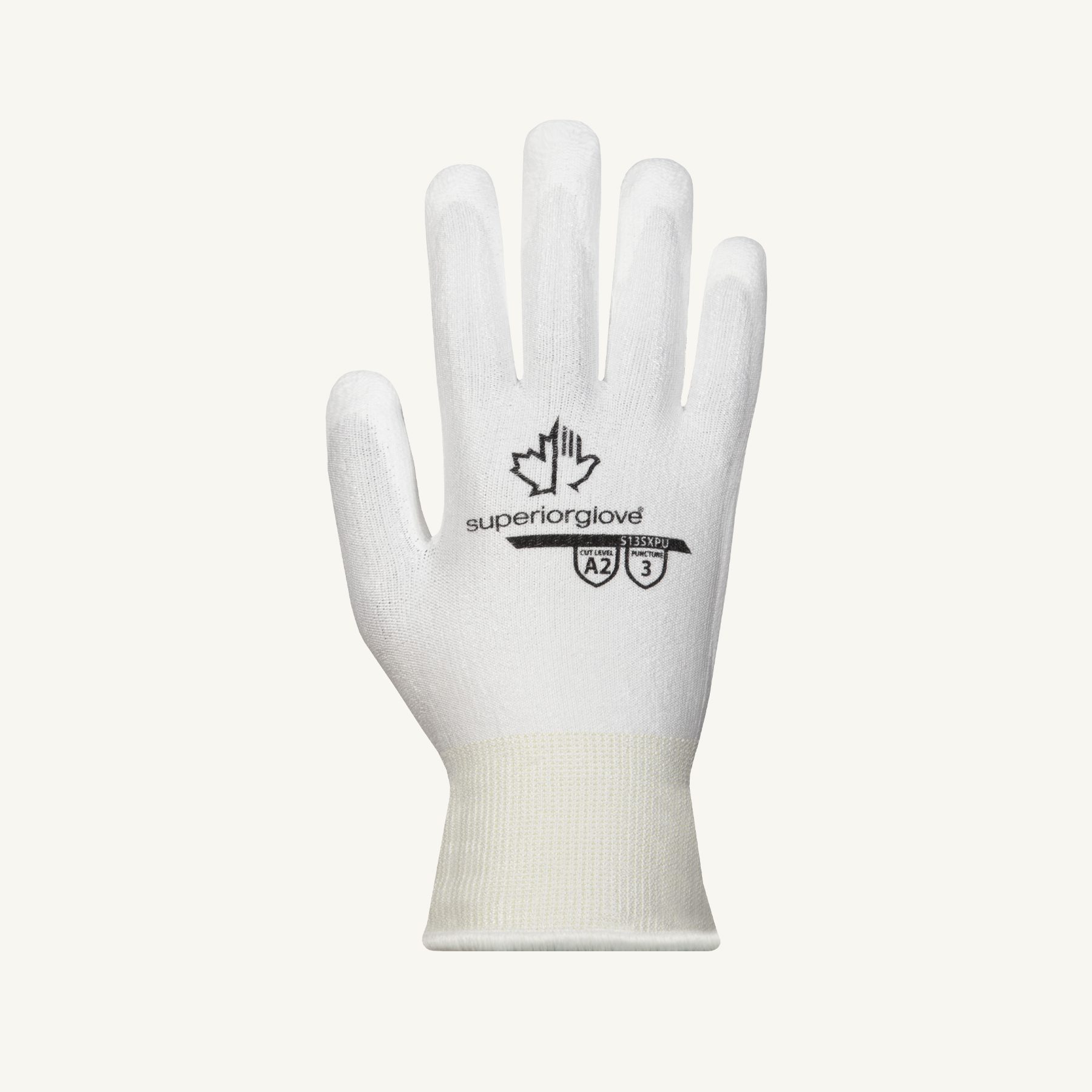 Superior Glove Works S13BKPUQ Size:XL Nylon 13 Gage Palm Coated
